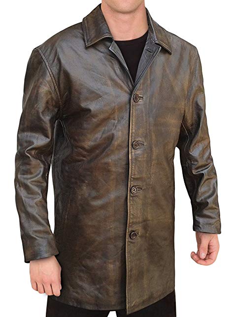 Obx Fashion Dean Winchester Supernatural Distressed Brown Real Leather