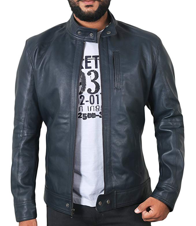 Laverapelle Men's Black Genuine Lambskin Leather Jacket - 1501248