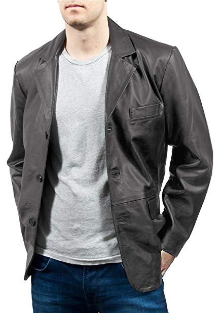 Laverapelle Men's Black Genuine Lambskin Leather Jacket - 1501831