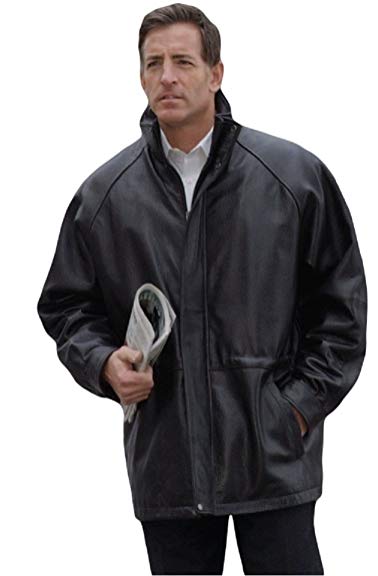 REED Men's 34'' Raglan Car Coat in Imported Lamb with Zip-out Lining