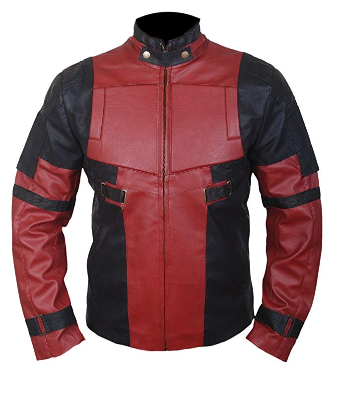 F&H Men's Deadpool Ryan Reynolds Genuine Leather Jacket