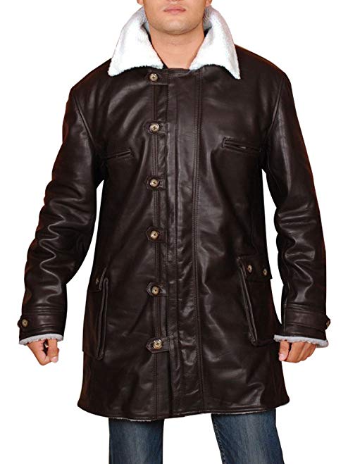Outfitter Jackets Men's Dark Brown Shearling Jacket Large Brown