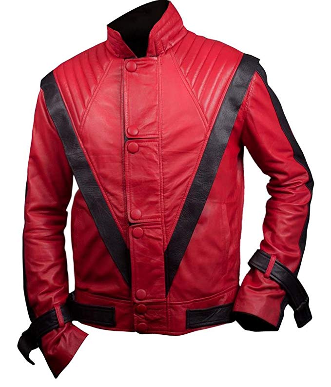 F&H Men's Michael Jackson Thriller Genuine Leather Jacket