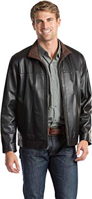Overland Sheepskin Co Dawson Lambskin Leather Jacket