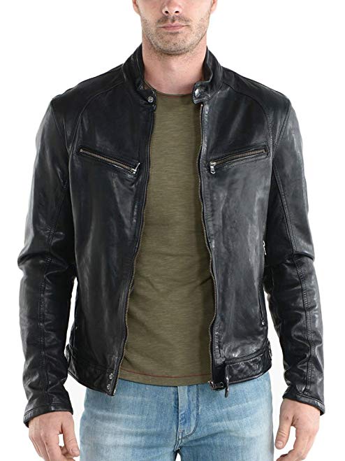 Paradigm men's black genuine lambskin leather stylish jacket SL745 Review